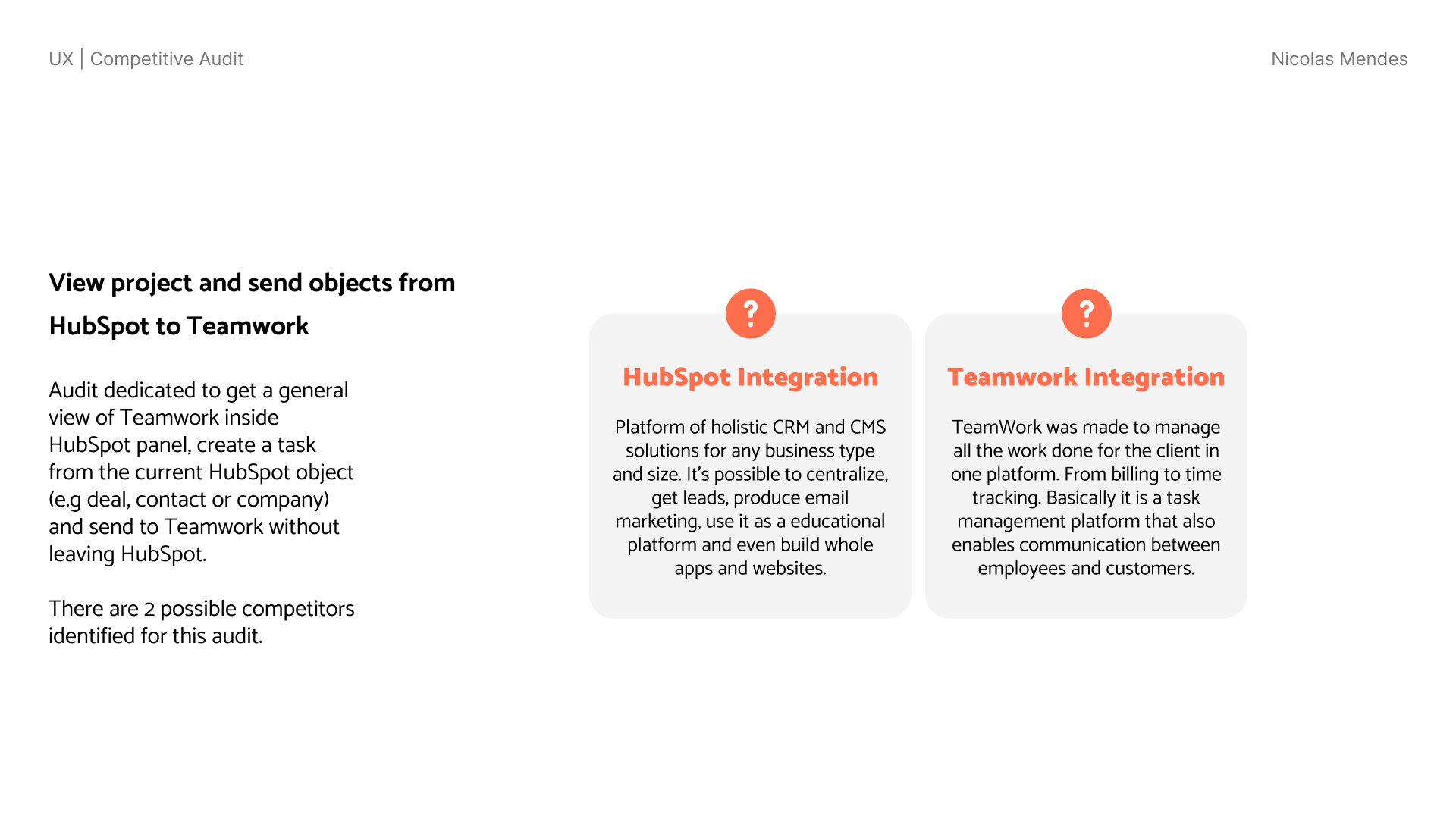 Competitive audit competitors of the micro-saas